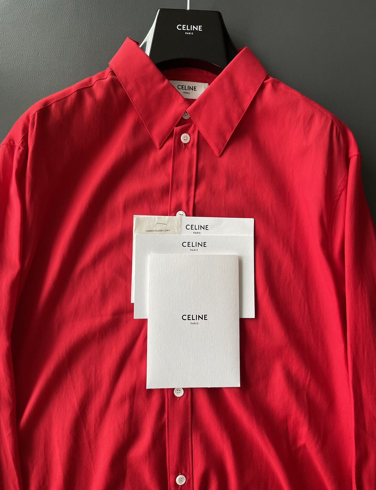 Celine × Hedi Slimane Rare Brand New Iconic Hedi Slimane Super Runway C Shirt Size US L / EU 52-54 / 3 - 21 Thumbnail
