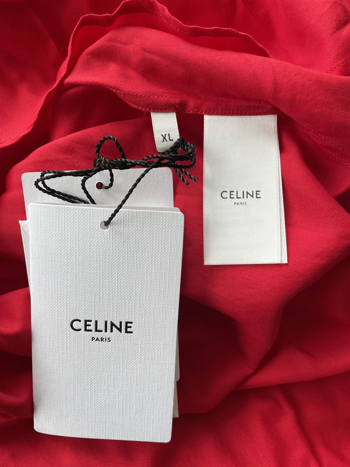 Celine × Hedi Slimane Rare Brand New Iconic Hedi Slimane Super Runway C Shirt Size US L / EU 52-54 / 3 - 7 Thumbnail