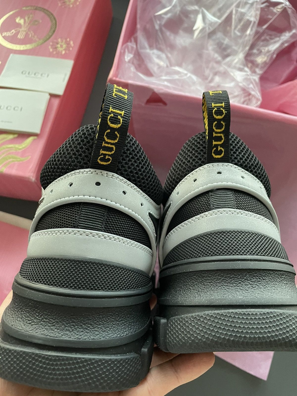 Gucci Rare LimitedEdition New Track Reflective Leather Track Boots Size US 10 / EU 43 - 21 Thumbnail