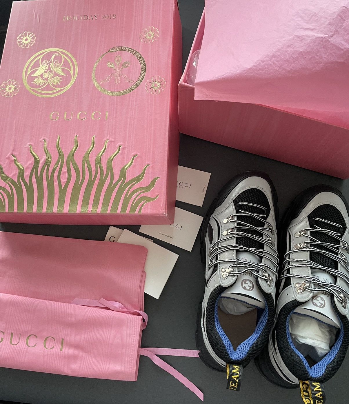 Gucci Rare LimitedEdition New Track Reflective Leather Track Boots Size US 10 / EU 43 - 9 Thumbnail