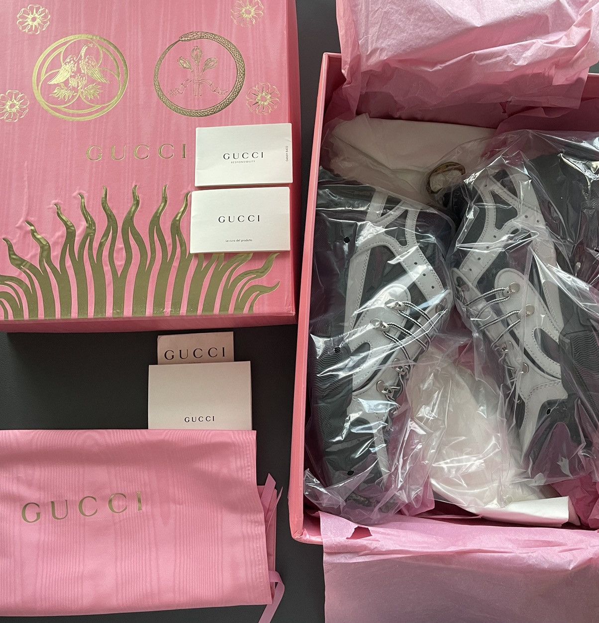 Gucci Rare LimitedEdition New Track Reflective Leather Track Boots Size US 10 / EU 43 - 6 Thumbnail