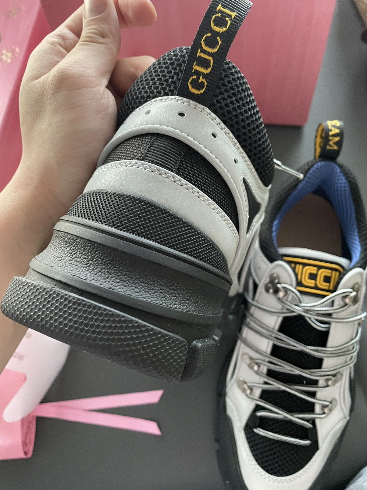 Gucci Rare LimitedEdition New Track Reflective Leather Track Boots Size US 10 / EU 43 - 10 Thumbnail