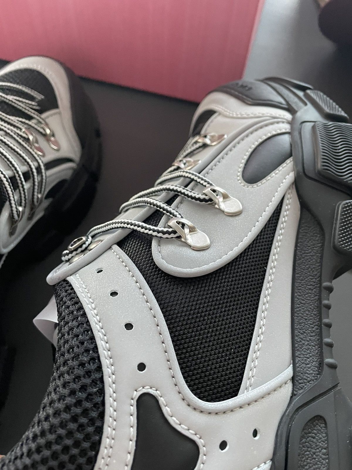 Gucci Rare LimitedEdition New Track Reflective Leather Track Boots Size US 10 / EU 43 - 20 Thumbnail