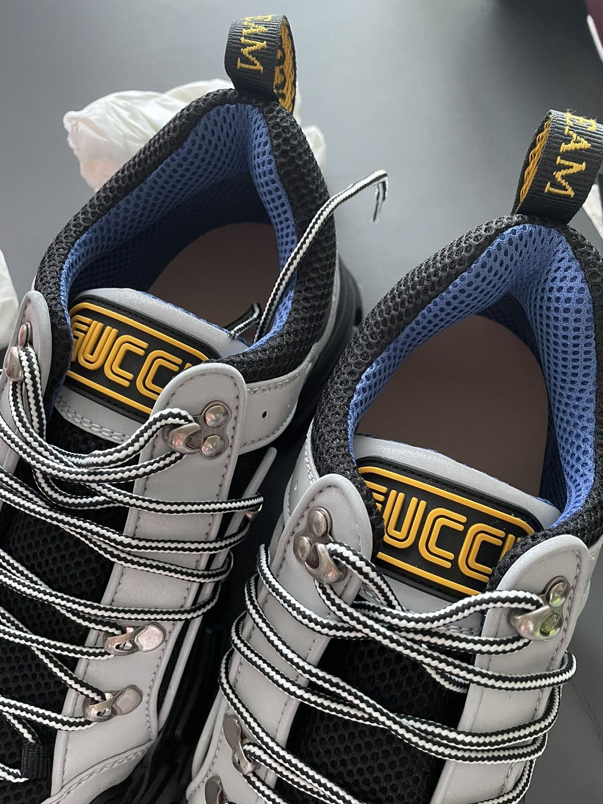 Gucci Rare LimitedEdition New Track Reflective Leather Track Boots Size US 10 / EU 43 - 22 Thumbnail