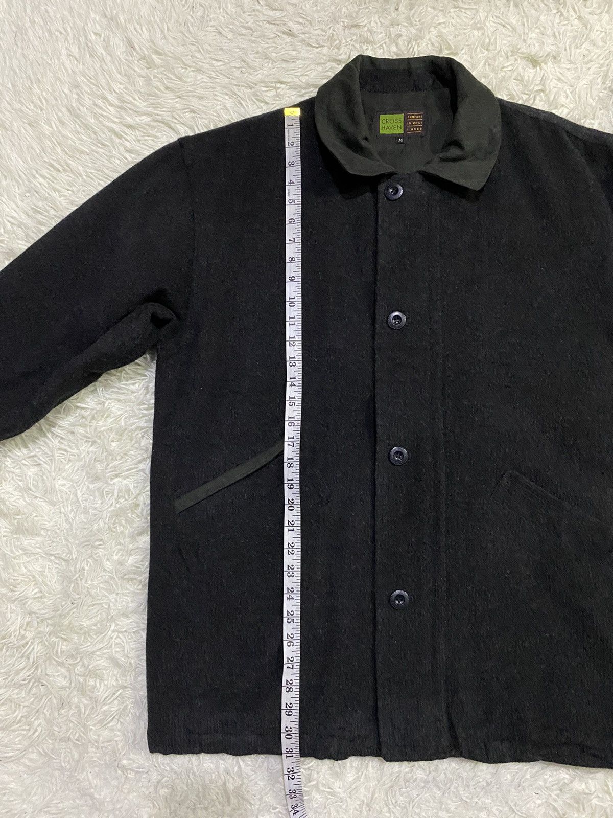 Japanese Brand Cross Haven Wool Cashmere Quilted Zipped/Button Up Jacket Size US XL / EU 56 / 4 - 12 Thumbnail