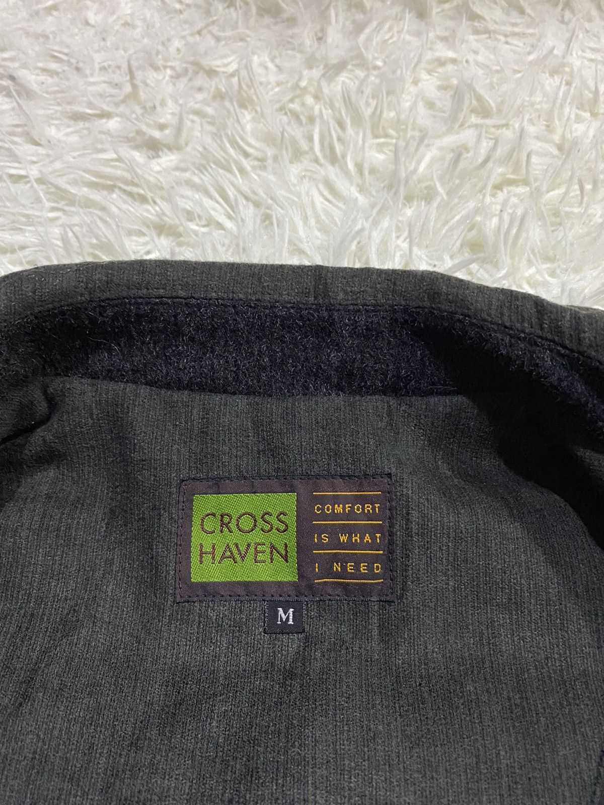 Japanese Brand Cross Haven Wool Cashmere Quilted Zipped/Button Up Jacket Size US XL / EU 56 / 4 - 8 Thumbnail