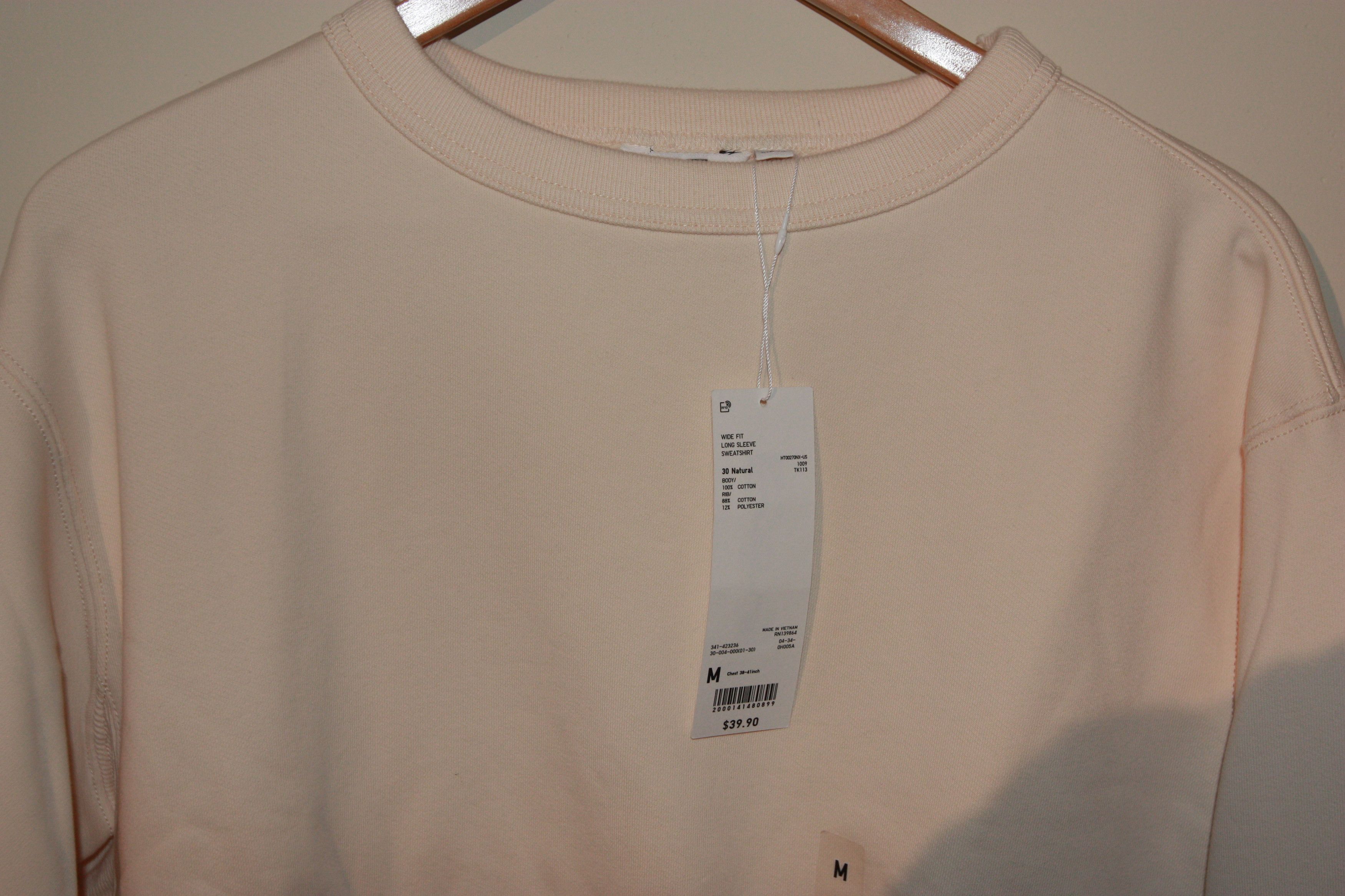 Christophe Lemaire UNIQLO U MENS WIDE-FIT SWEATSHIRT Size US S / EU 44-46 / 1 - 2 Thumbnail