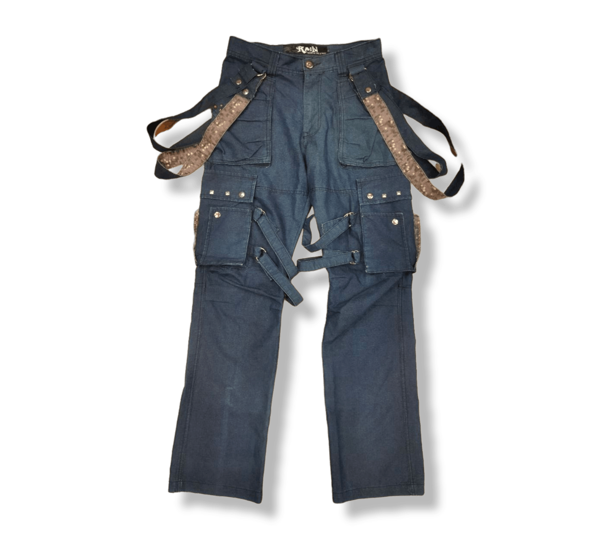 Japanese Brand Rain King Of The Street Bondage Pants Size US 29 - 1 Thumbnail