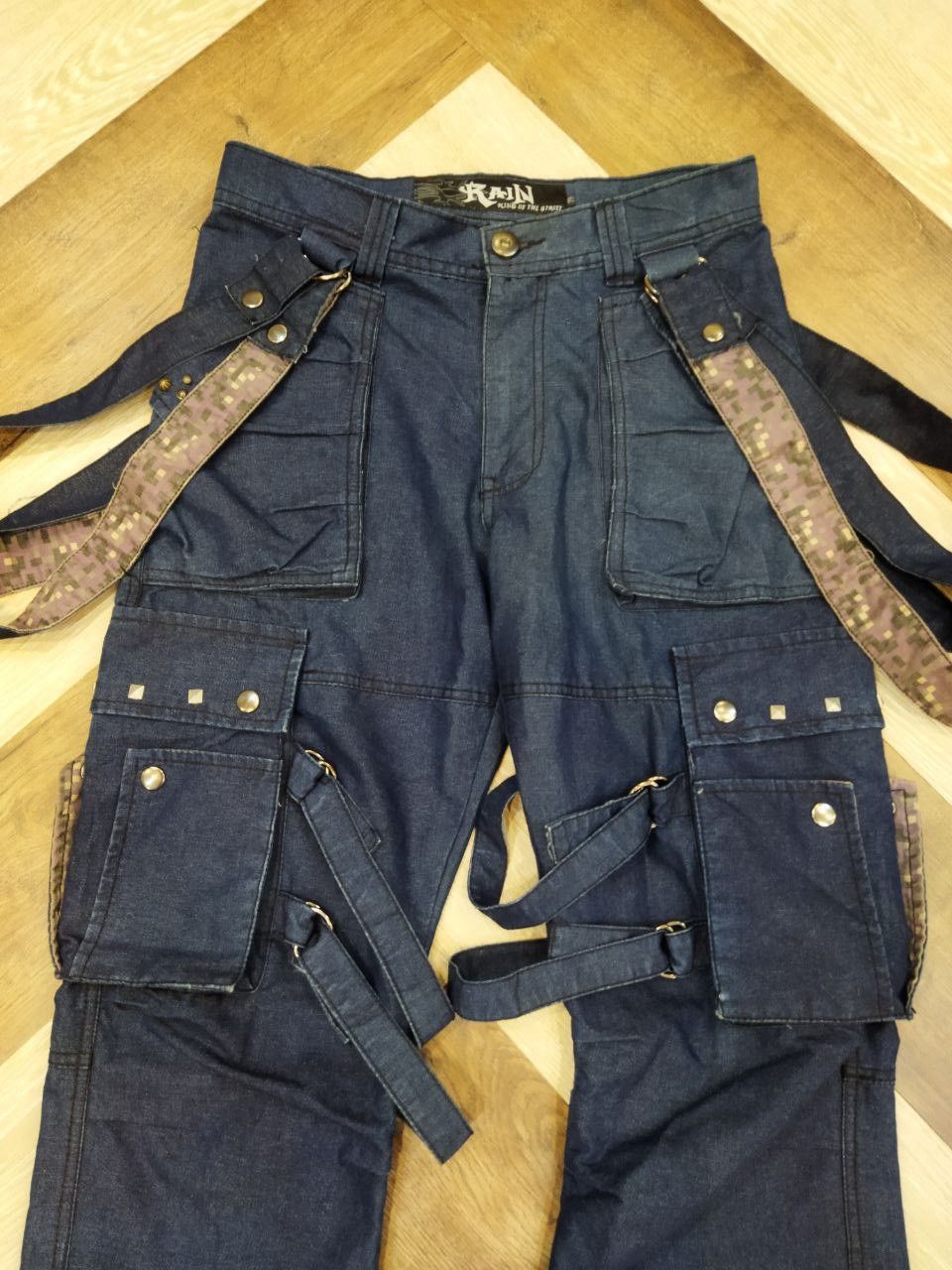 Japanese Brand Rain King Of The Street Bondage Pants Size US 29 - 9 Thumbnail