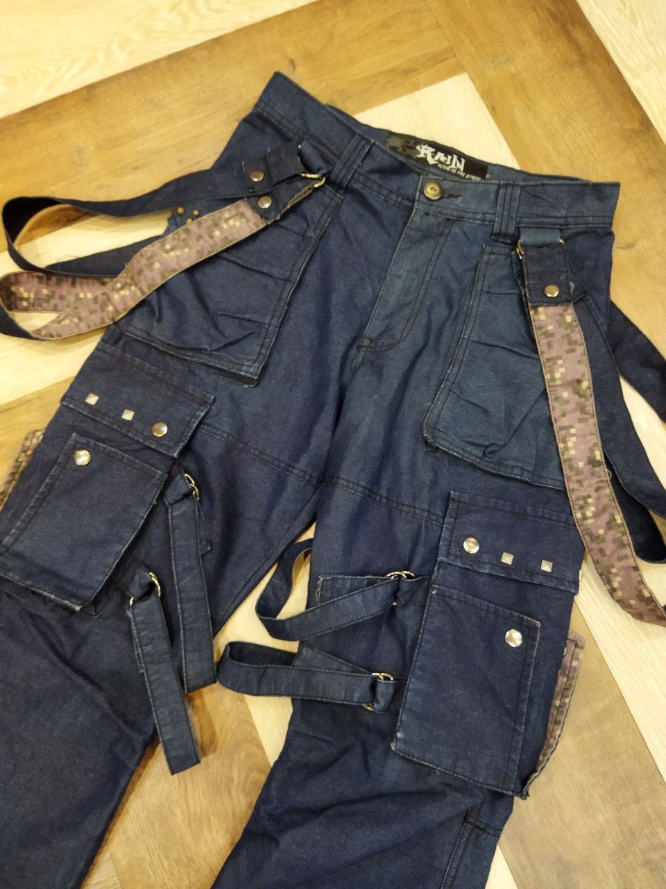 Japanese Brand Rain King Of The Street Bondage Pants Size US 29 - 8 Thumbnail