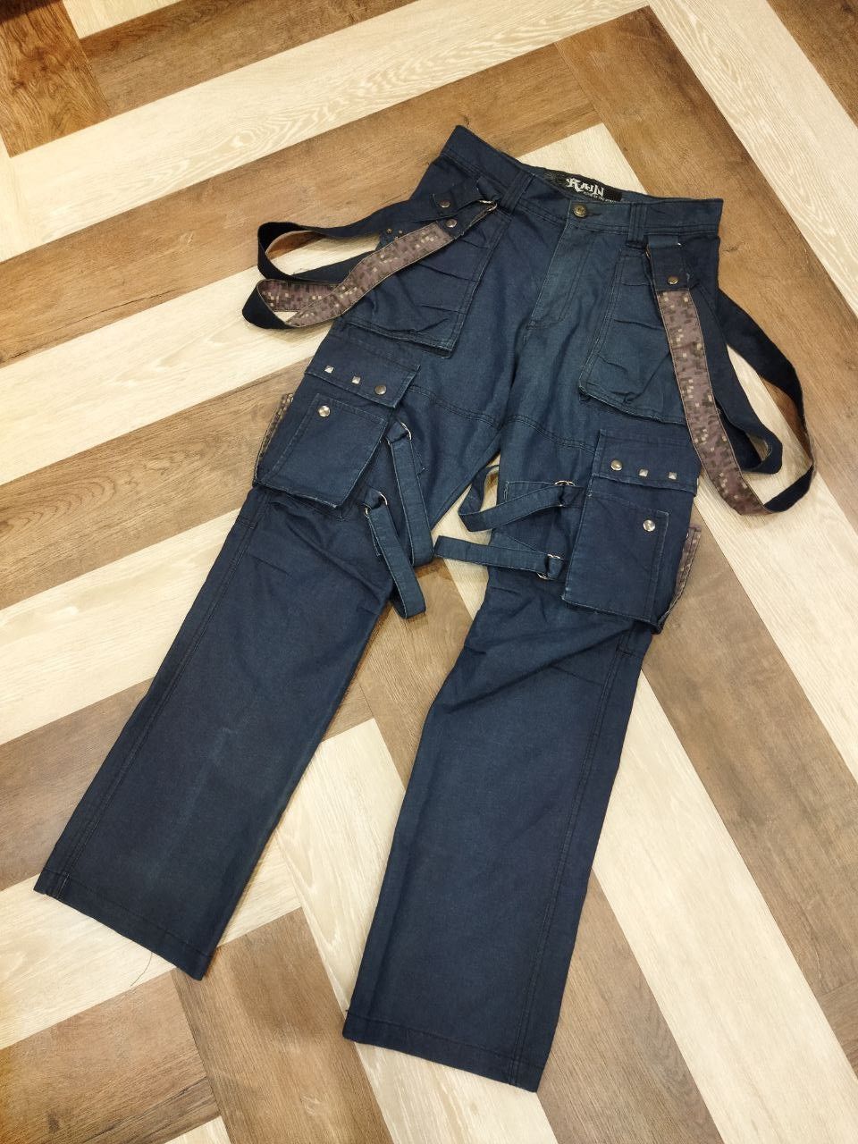 Japanese Brand Rain King Of The Street Bondage Pants Size US 29 - 10 Thumbnail