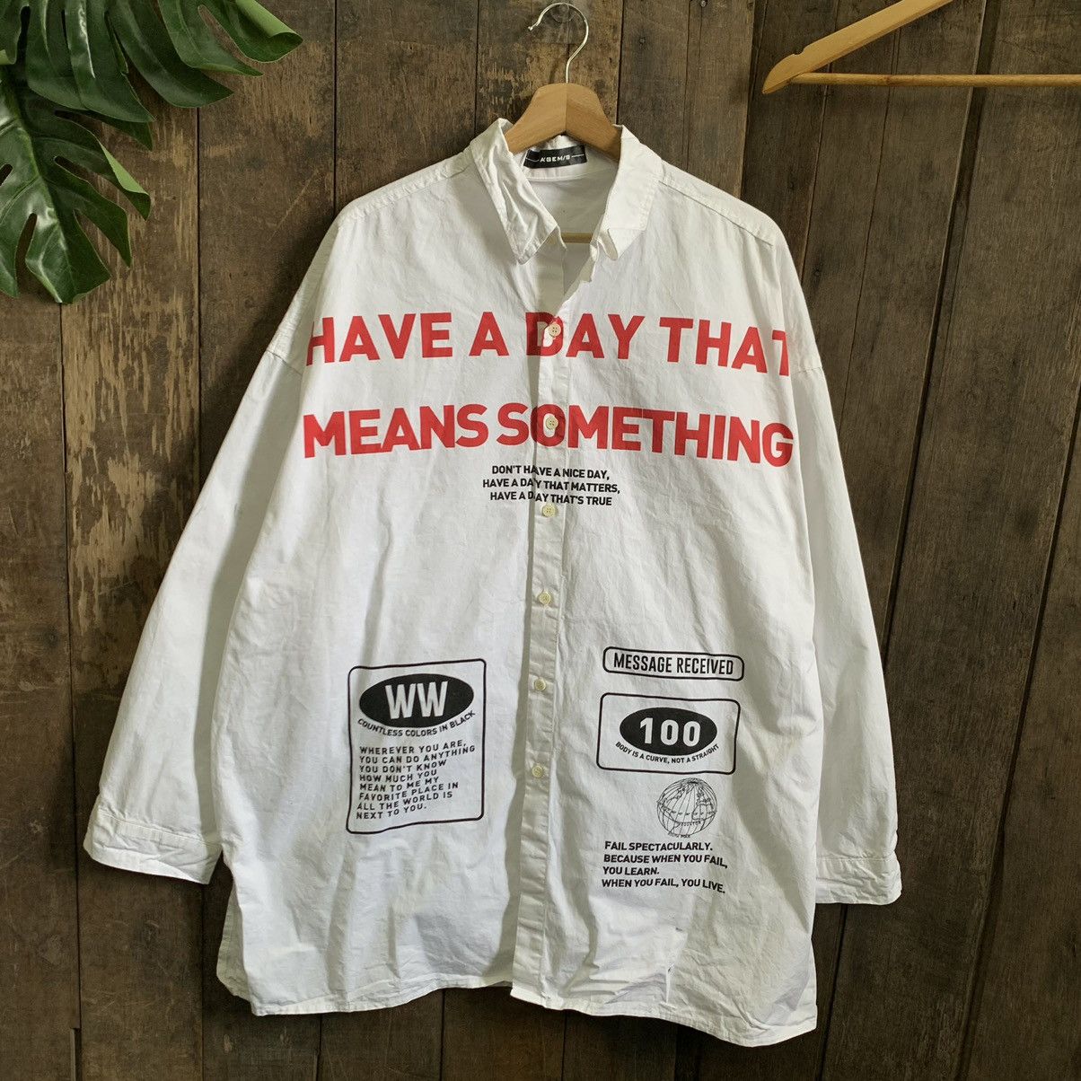 A’gem/9 oversize shirt