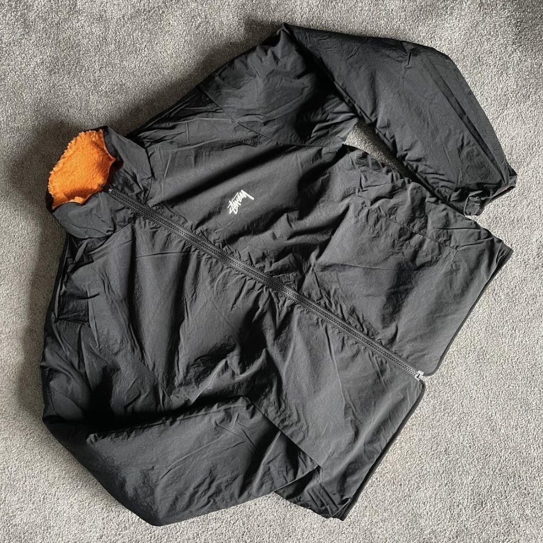 Stussy 8 Ball Sherpa Reversible Jacket 'Orange'