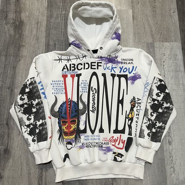 Graffiti on sale vlone hoodie