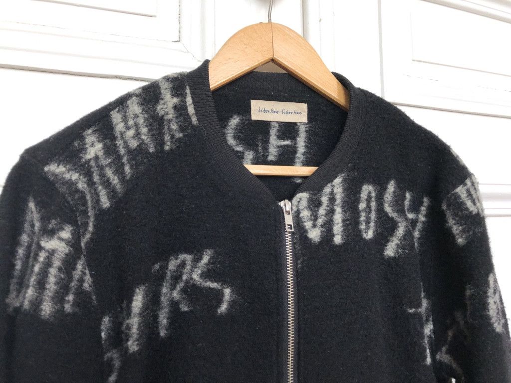 Libertine-Libertine Black Boiled Wool Bomber Size US L / EU 52-54 / 3 - 2 Thumbnail