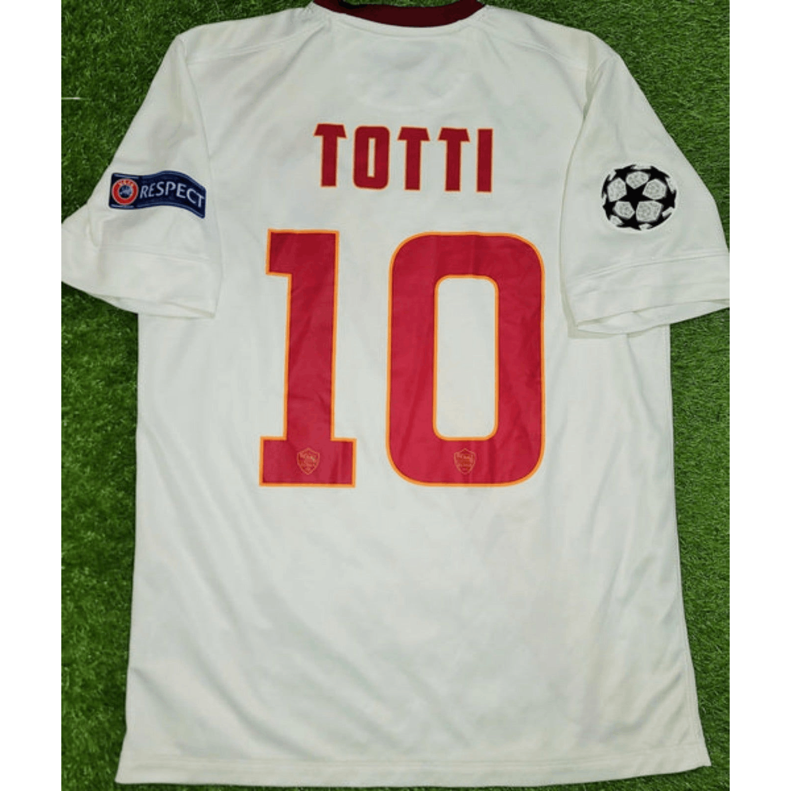 Totti AS Roma 2014 UEFA Away Soccer Jersey M
