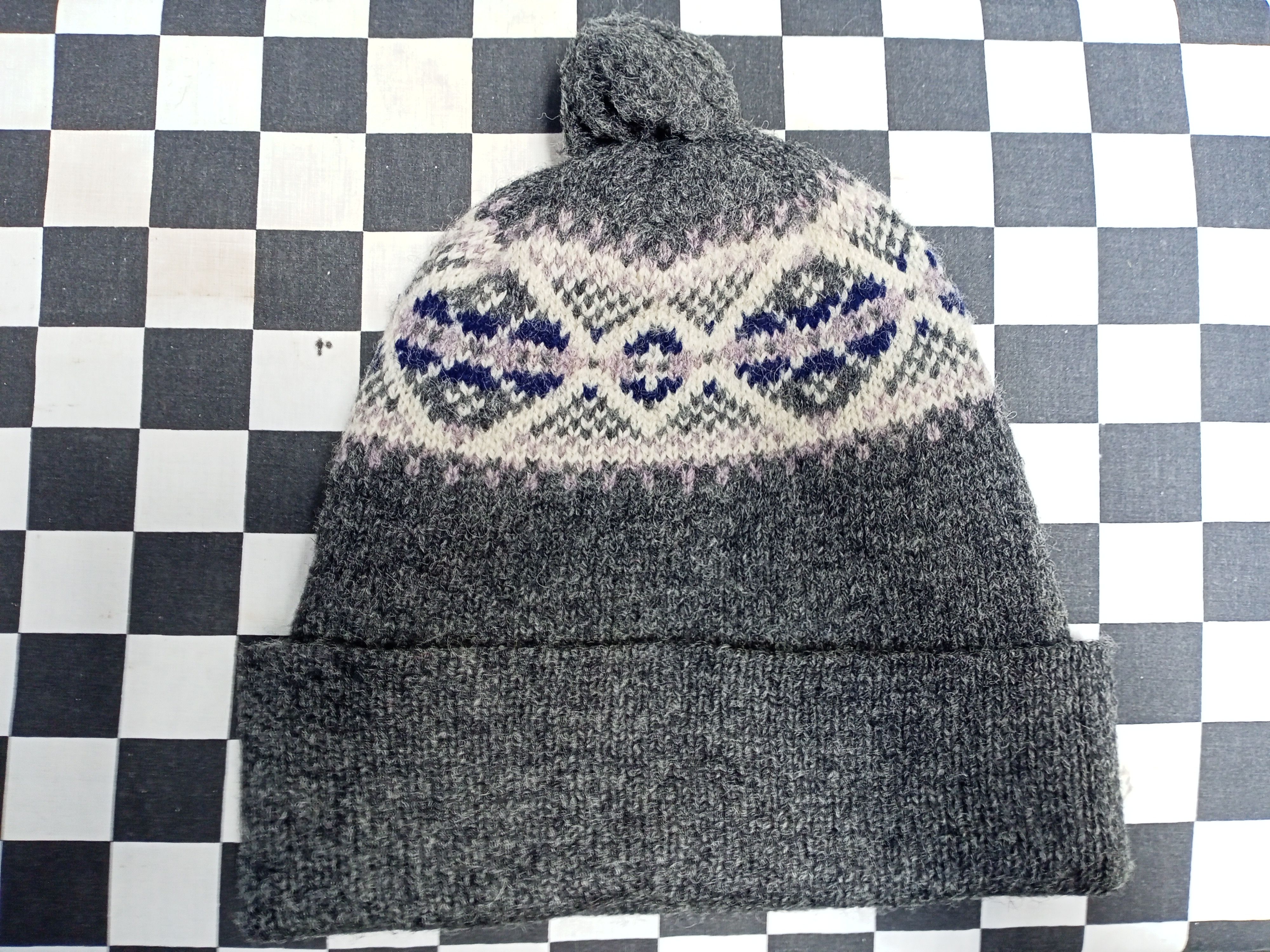 Vintage Vintage Shetland Wool Beanie Hat Size ONE SIZE - 4 Thumbnail