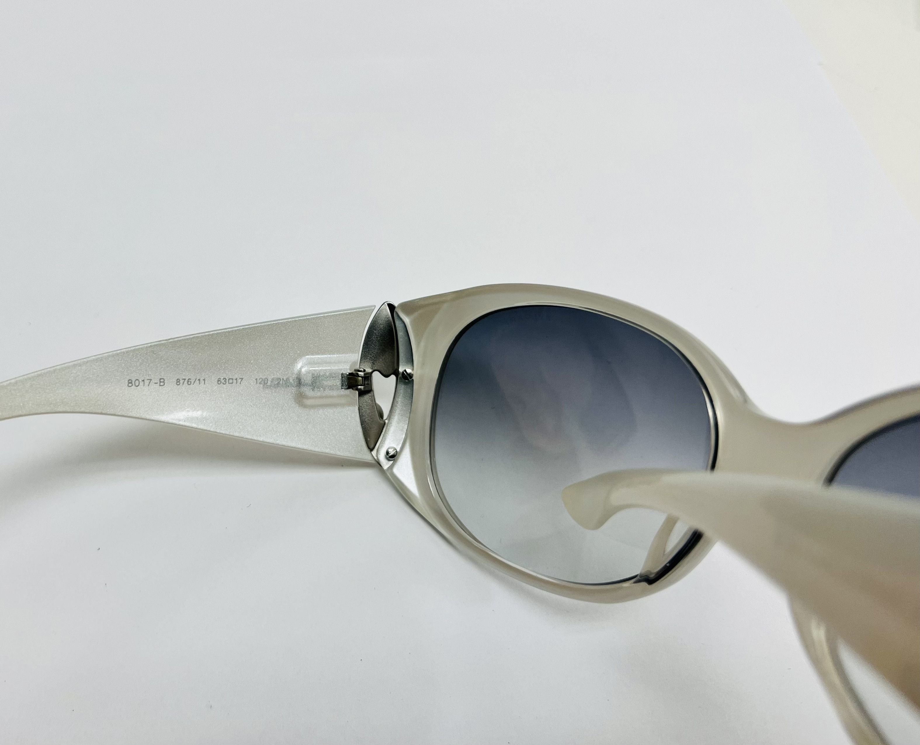 BVLGARI BV8017B Silver Glitter Crystal Jewel Sunglasses 8017