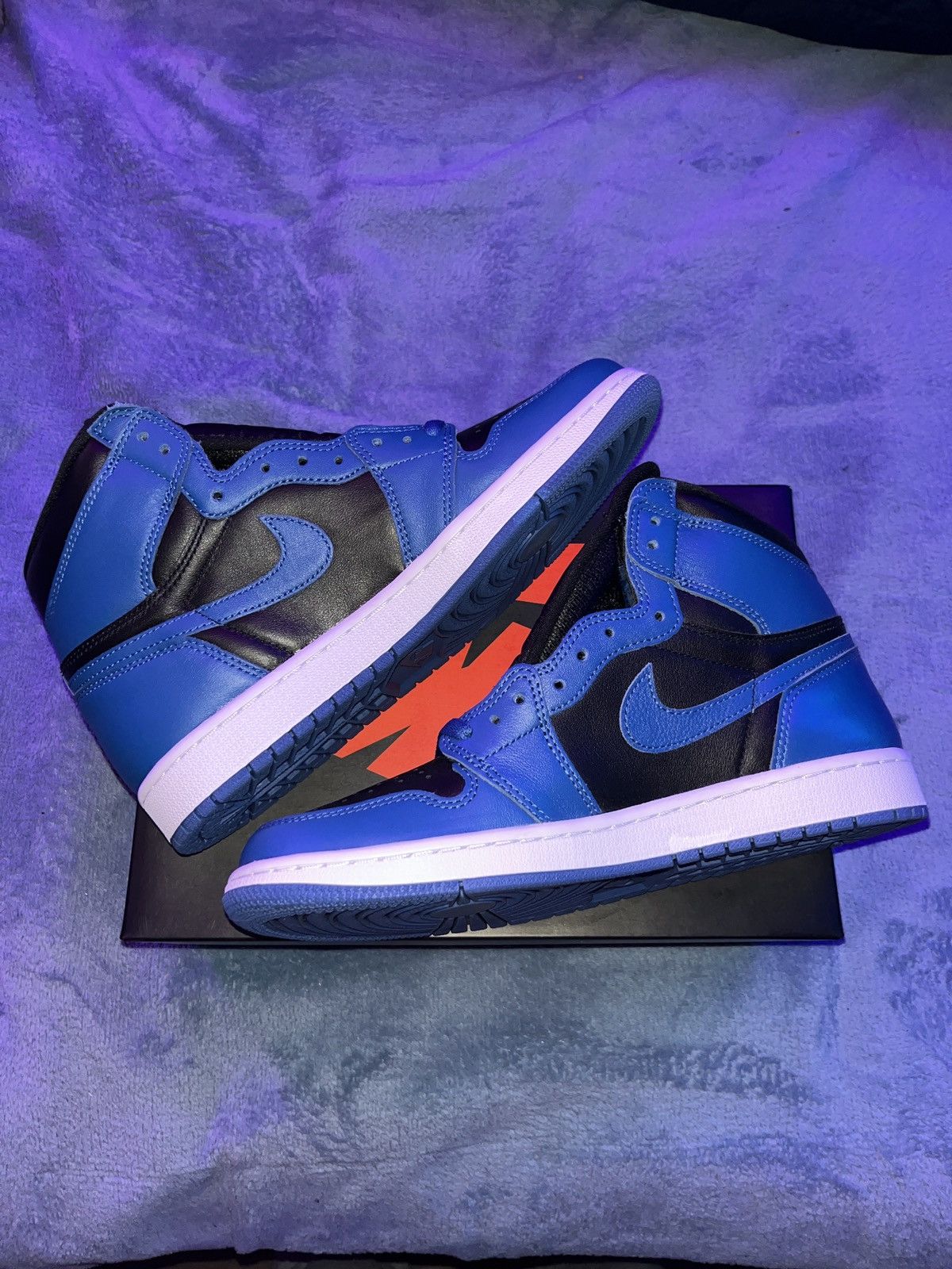image of Jordan Nike Air Jordan 1 Retro High OG Blue/black Shoes, Men's (Size 9)