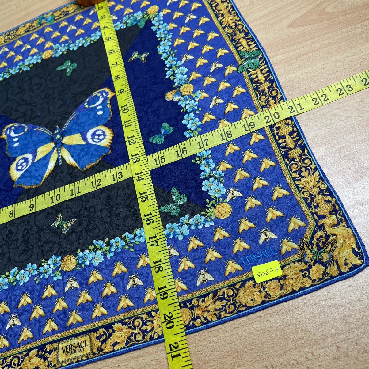 Versace Handkerchief Bandana Headband Butterfly Motives