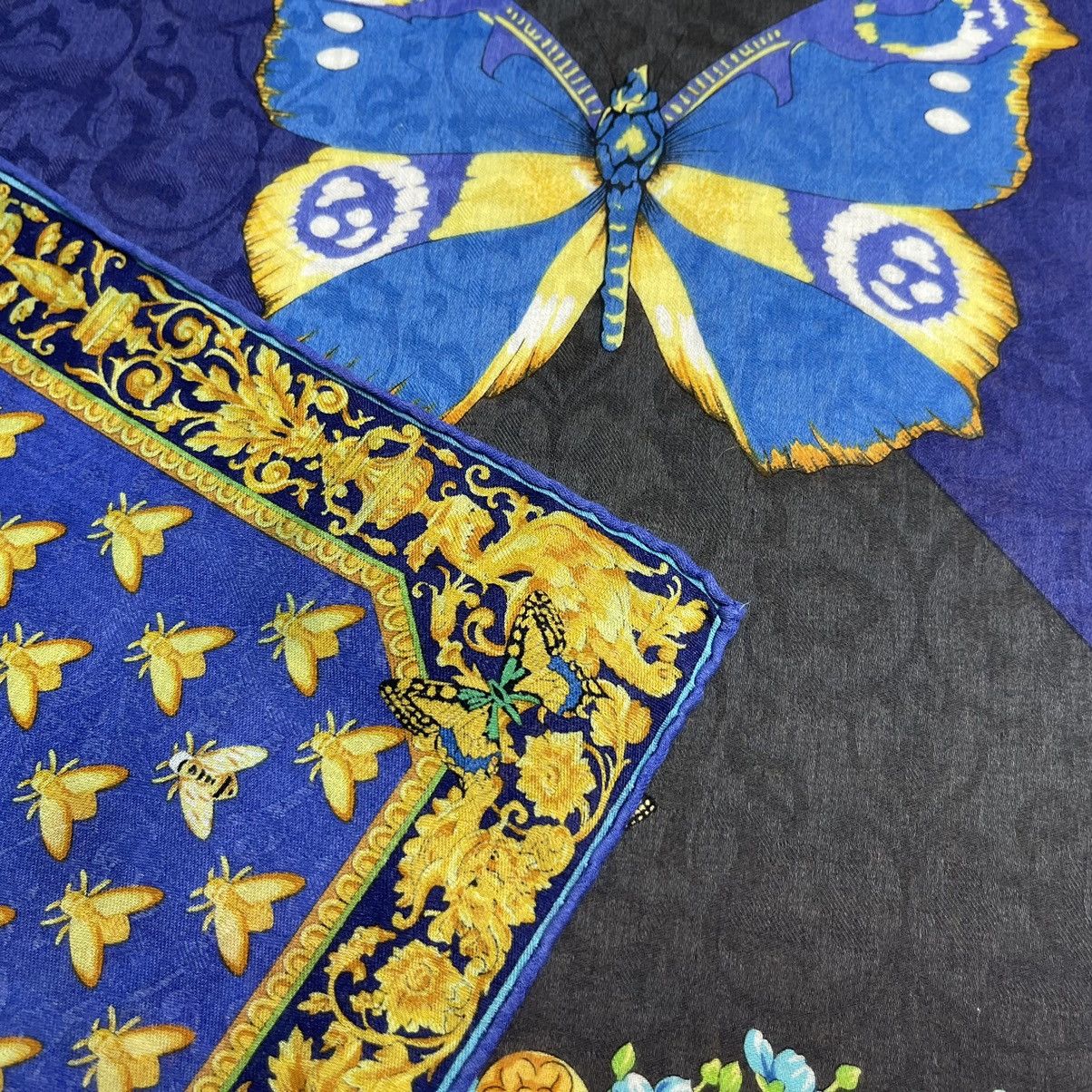 Versace Handkerchief Bandana Headband Butterfly Motives