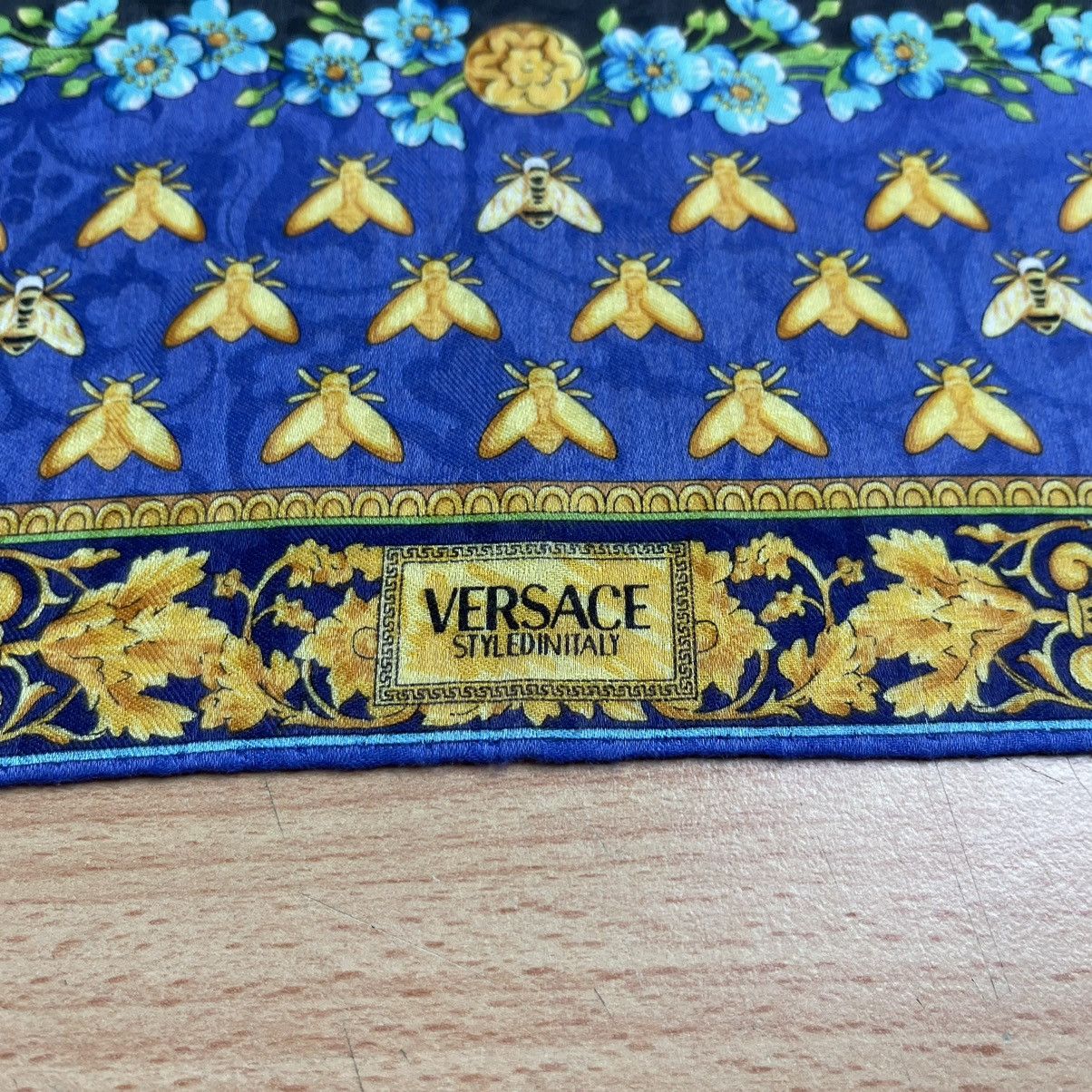Versace Handkerchief Bandana Headband Butterfly Motives