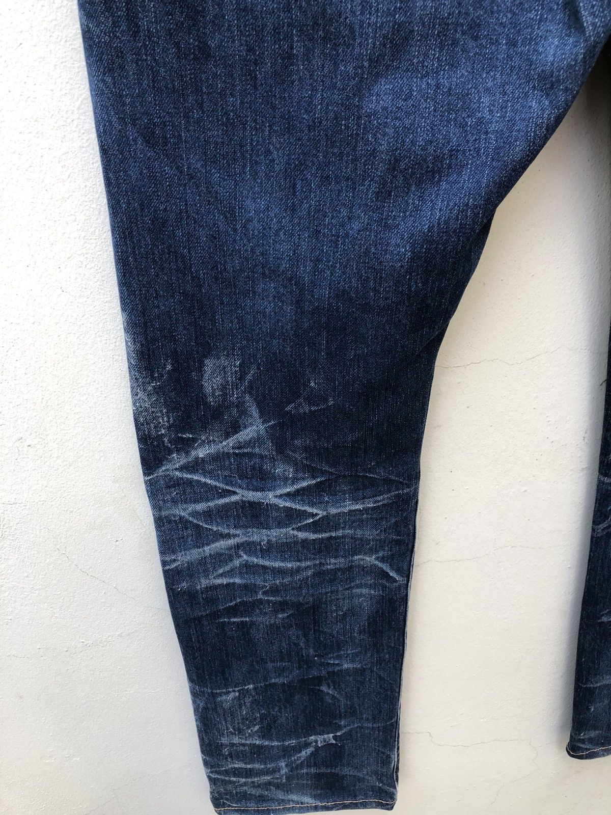 KURO Kuro Japan GRAPHITE Distressed Selvedge Denim Jeans Size US 34 / EU 50 - 17 Thumbnail