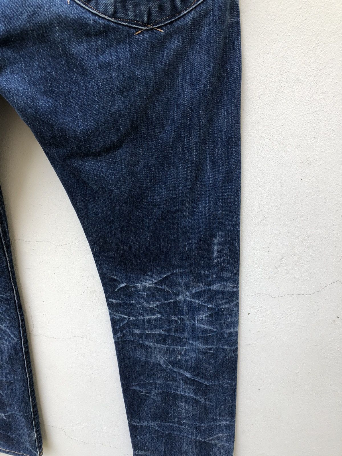 KURO Kuro Japan GRAPHITE Distressed Selvedge Denim Jeans Size US 34 / EU 50 - 19 Thumbnail