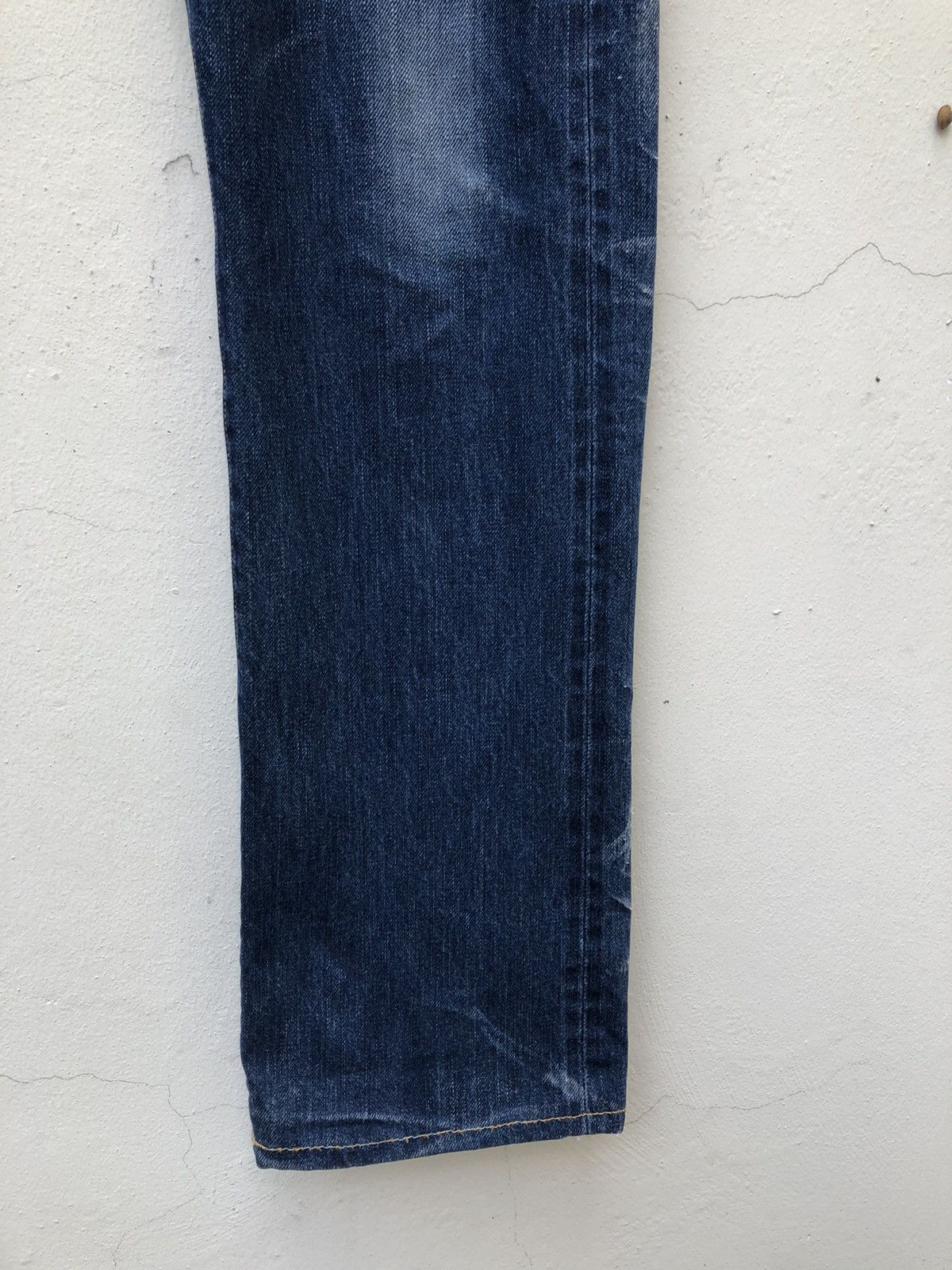 KURO Kuro Japan GRAPHITE Distressed Selvedge Denim Jeans Size US 34 / EU 50 - 12 Thumbnail