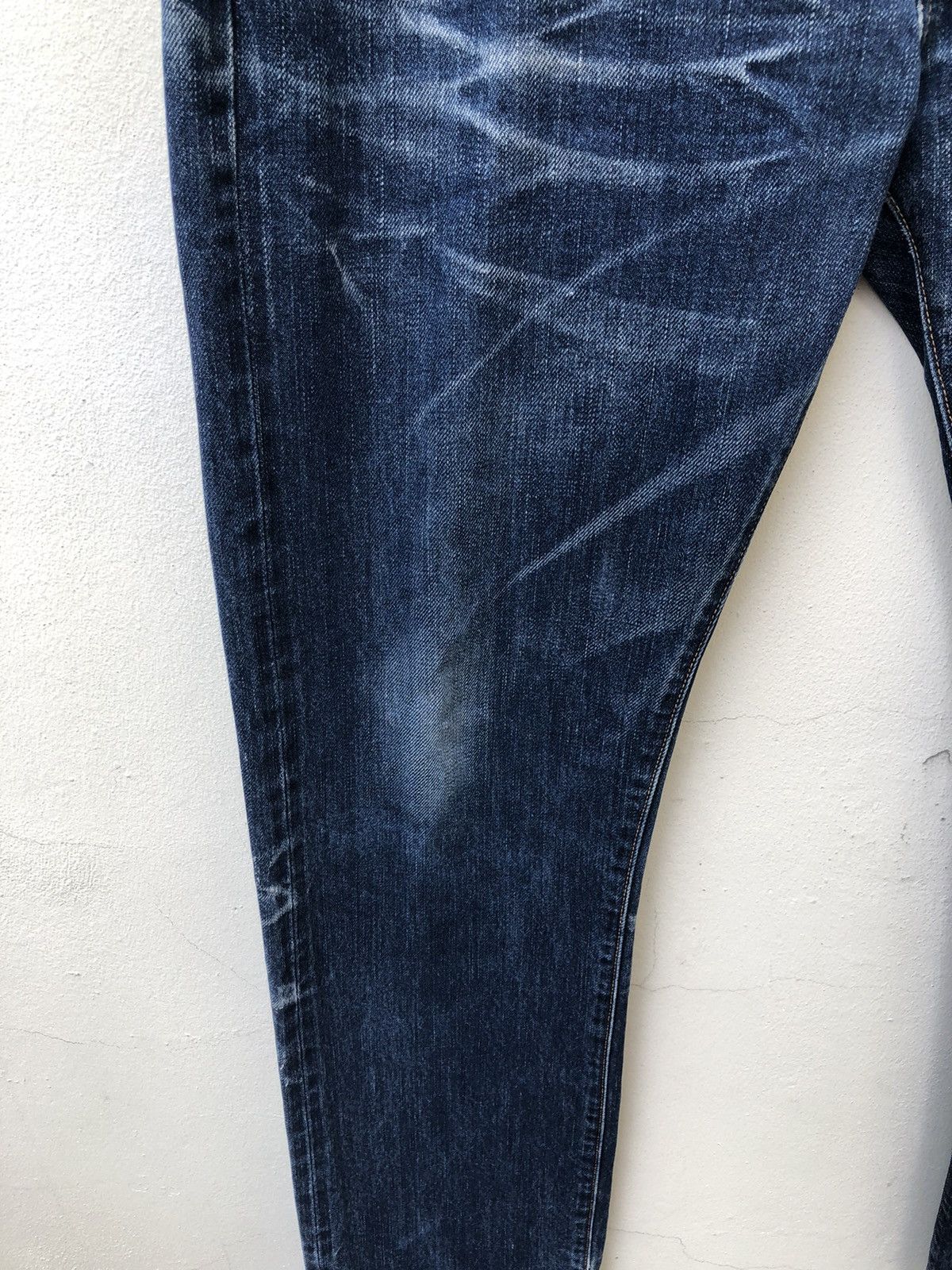 KURO Kuro Japan GRAPHITE Distressed Selvedge Denim Jeans Size US 34 / EU 50 - 9 Thumbnail