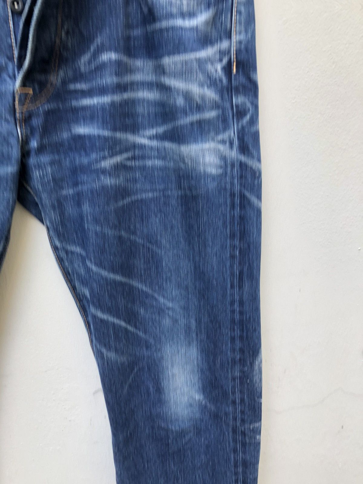 KURO Kuro Japan GRAPHITE Distressed Selvedge Denim Jeans Size US 34 / EU 50 - 11 Thumbnail