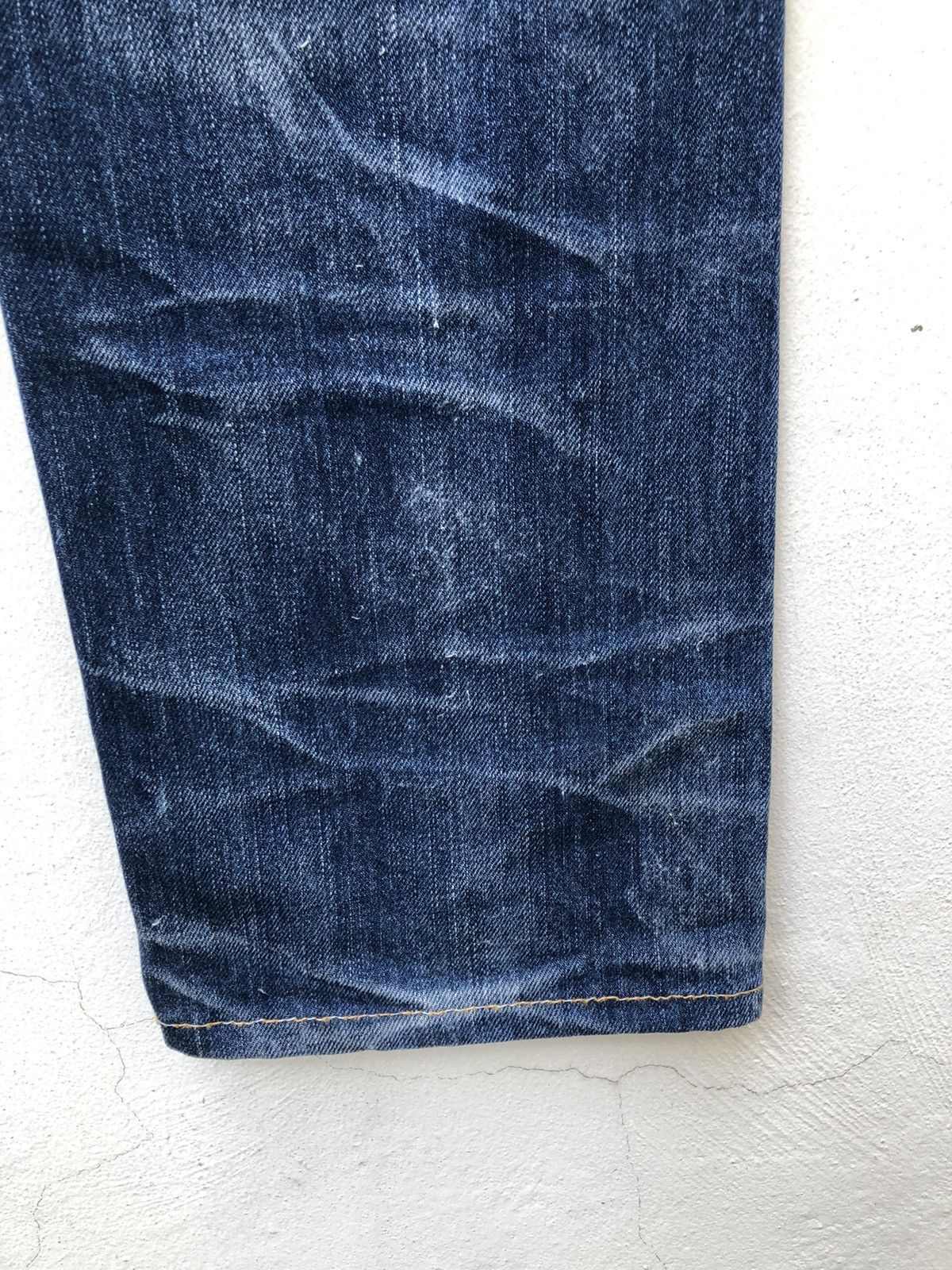 KURO Kuro Japan GRAPHITE Distressed Selvedge Denim Jeans Size US 34 / EU 50 - 20 Thumbnail