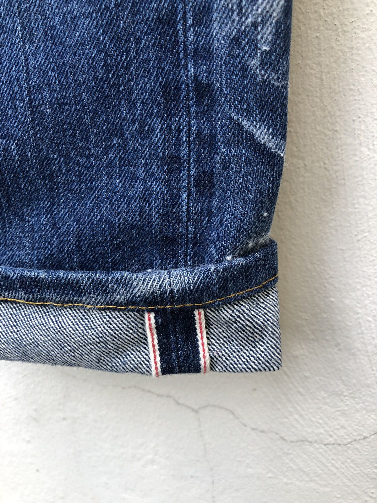 KURO Kuro Japan GRAPHITE Distressed Selvedge Denim Jeans Size US 34 / EU 50 - 13 Thumbnail