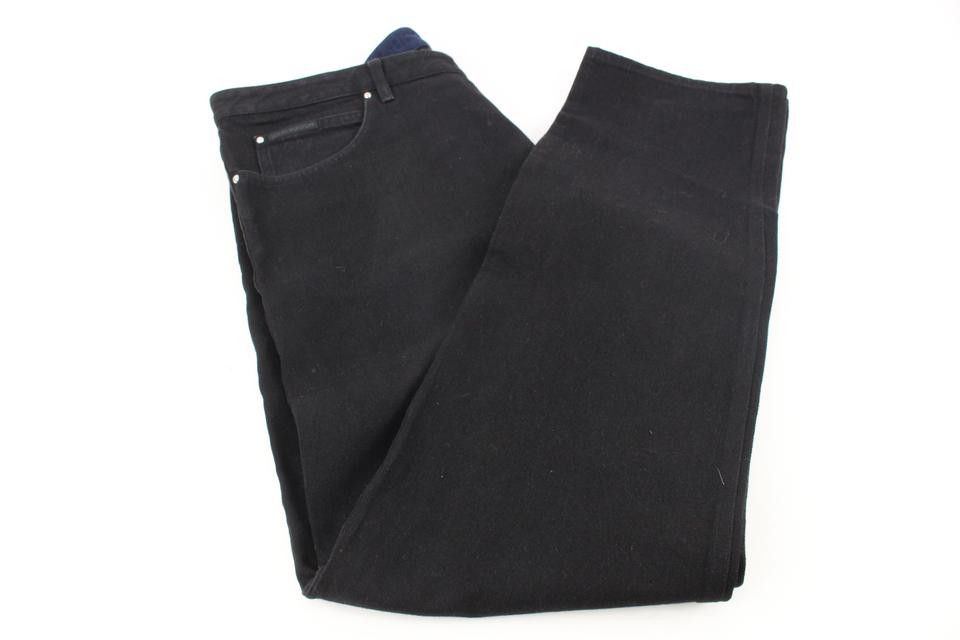 Louis Vuitton Men's 40 US Black Denim Gaston V LV Jeans