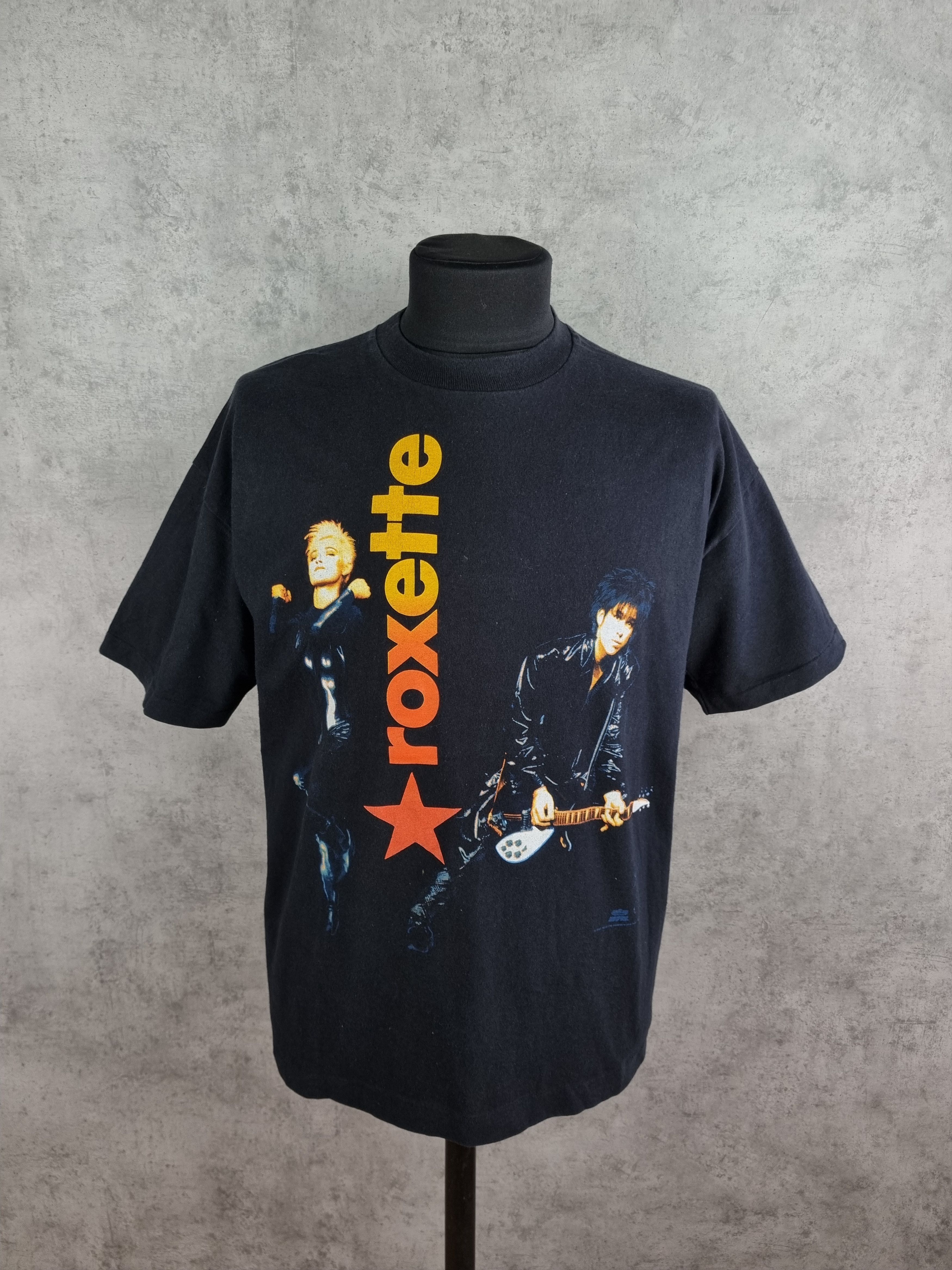Band Tees × Japanese Brand × Vintage 1992 Roxette single Stitch big portrait tee shirt Size US XL / EU 56 / 4 - 1 Thumbnail