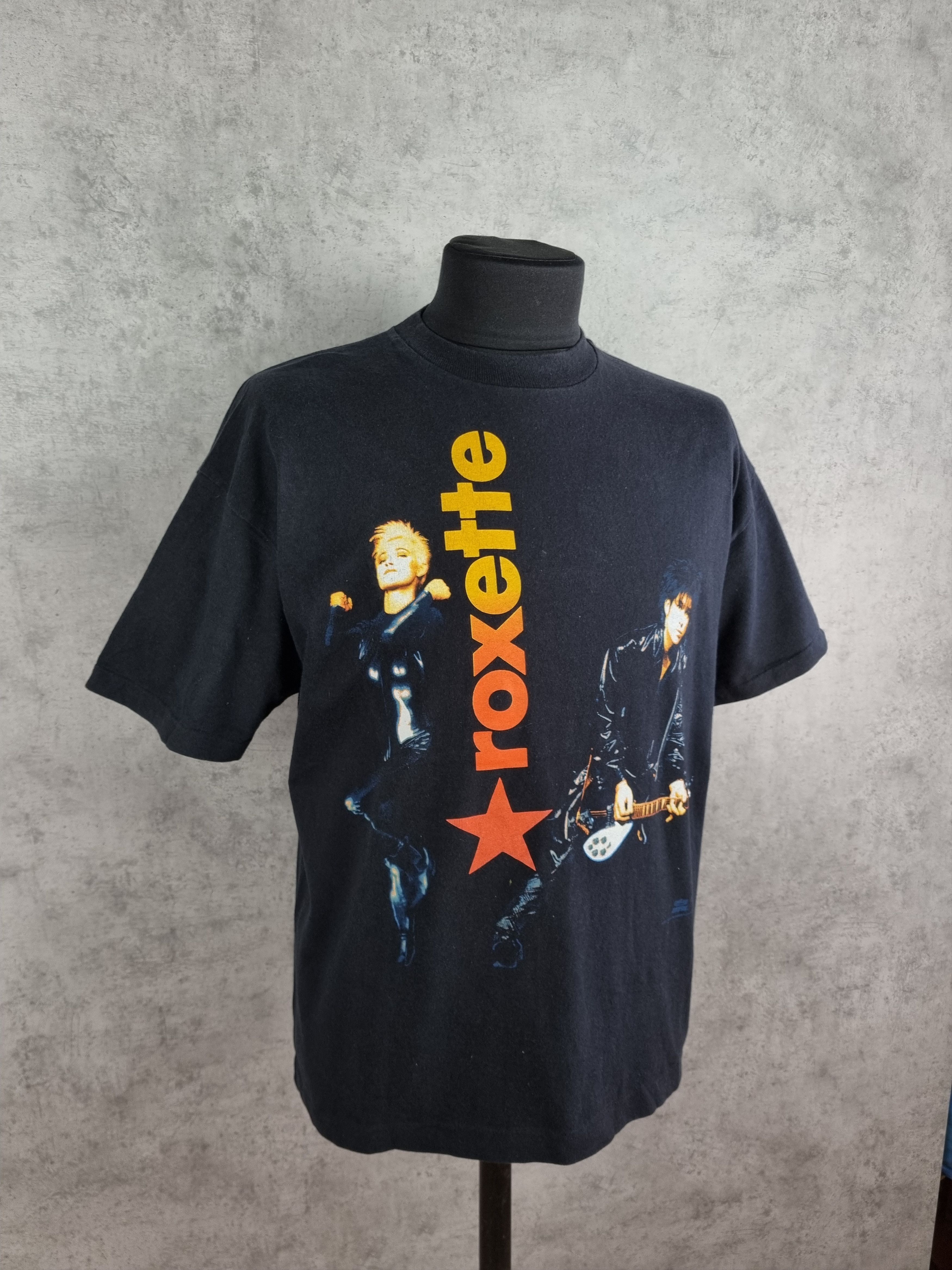 Band Tees × Japanese Brand × Vintage 1992 Roxette single Stitch big portrait tee shirt Size US XL / EU 56 / 4 - 5 Thumbnail
