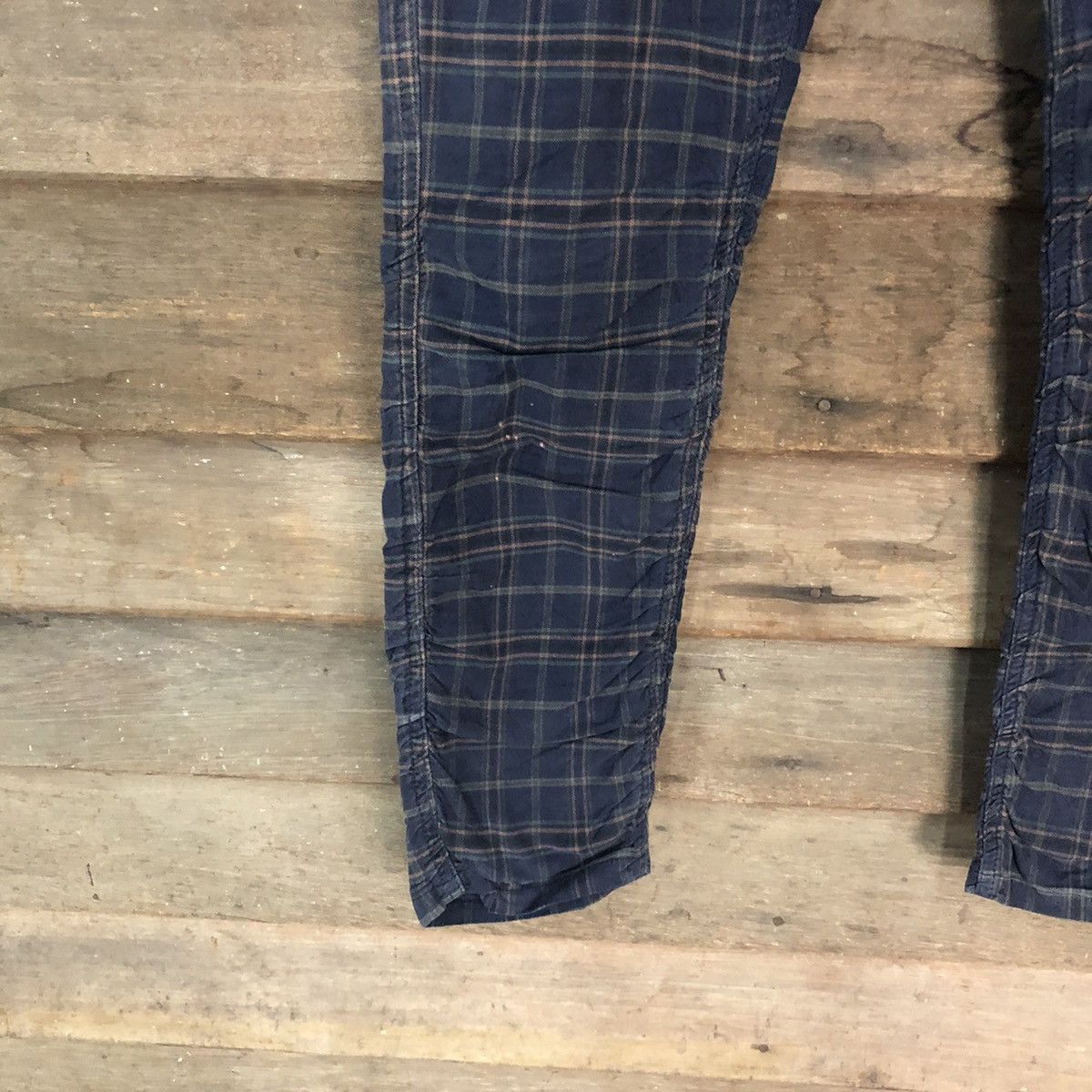 Japanese Brand × Seditionaries japan faded vintage Checkered Dark Blue Casual Pants #5070 Size 28" / US 6 / IT 42 - 6 Thumbnail
