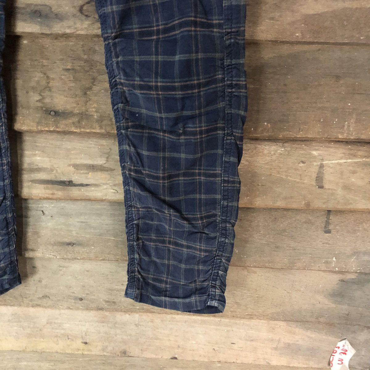 Japanese Brand × Seditionaries japan faded vintage Checkered Dark Blue Casual Pants #5070 Size 28" / US 6 / IT 42 - 7 Thumbnail