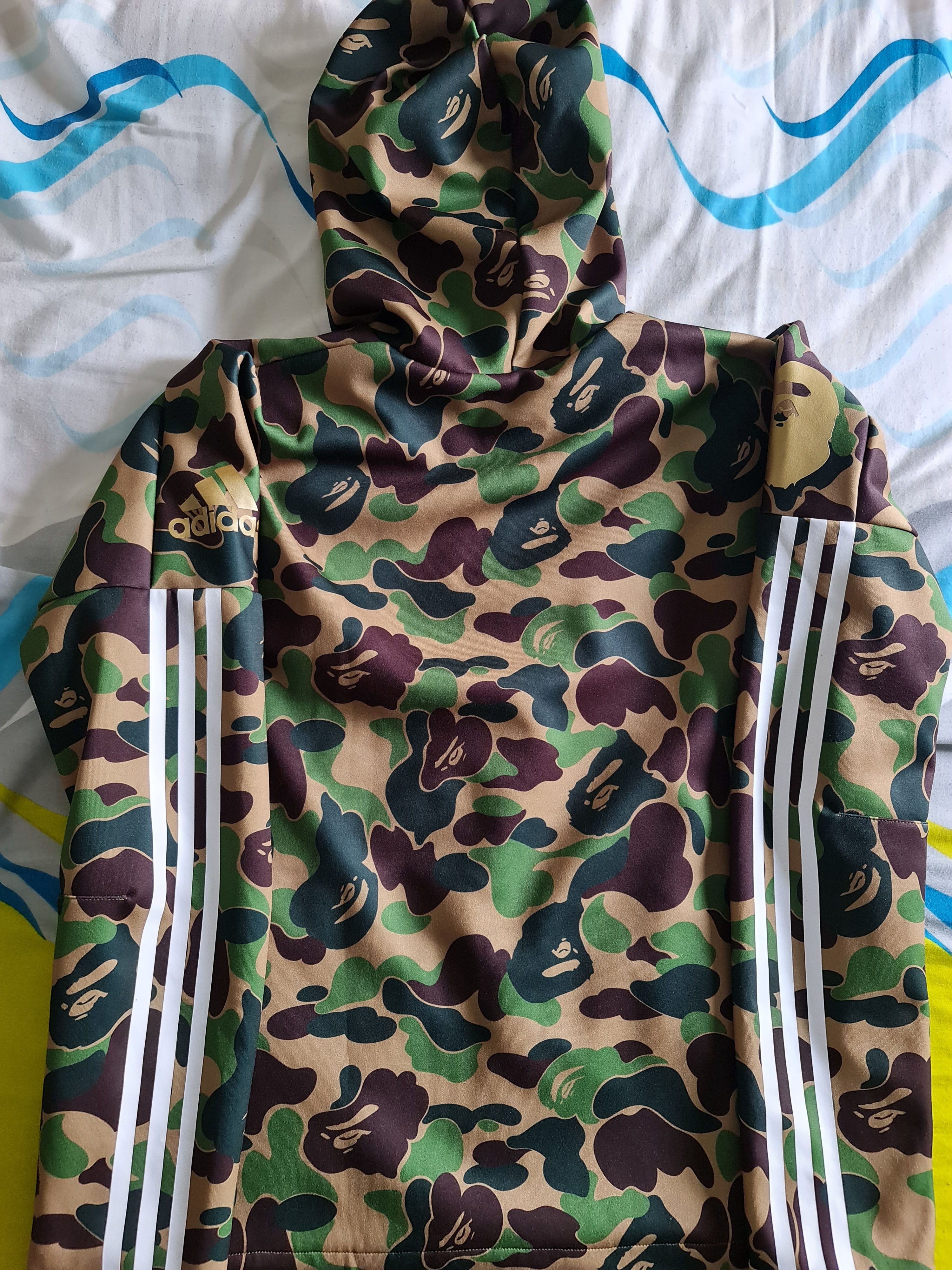 Adidas Bape Adidas x Bape SB Shark Hoodie Grailed