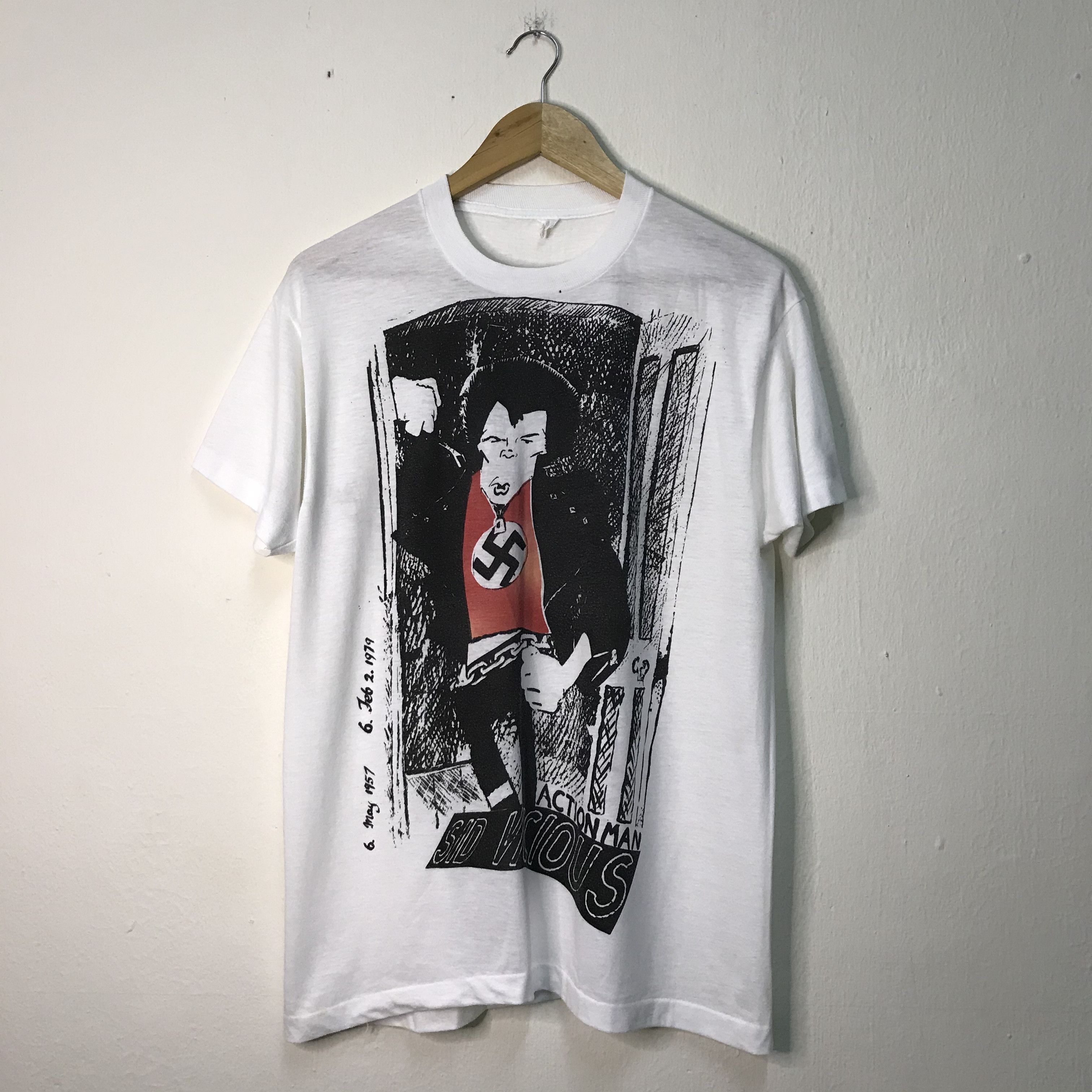 Vintage RARE ️Vintage 80's Sid Vicious Action Man T Shirt. Grailed