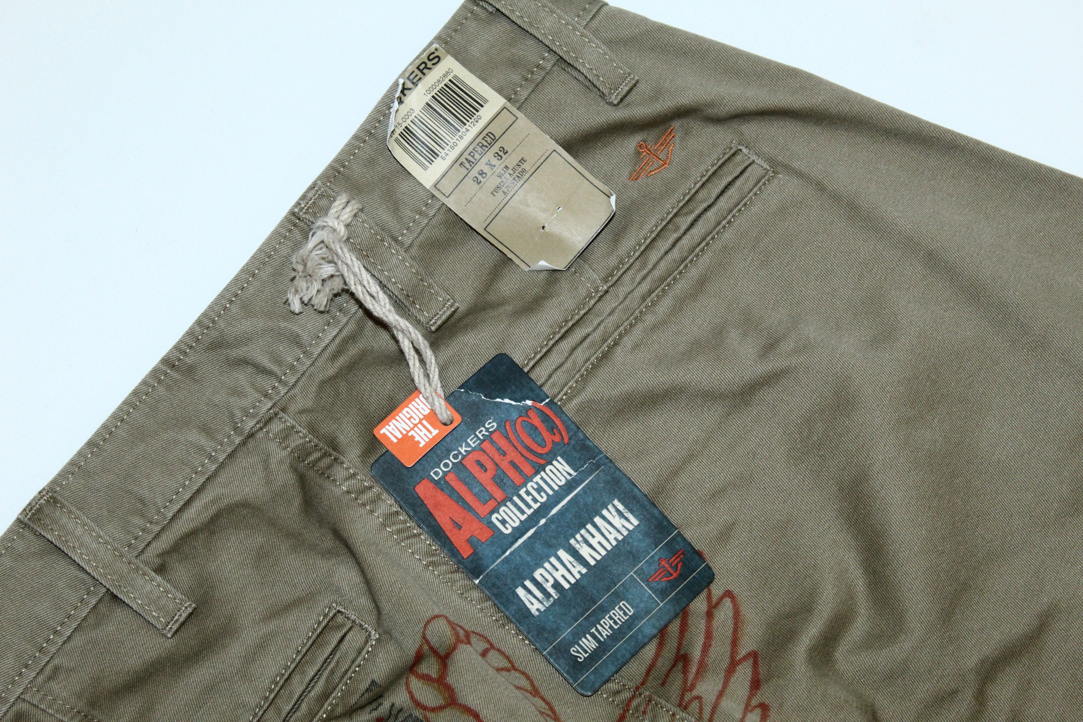 Dockers VTG Dockers Alpha Khaki Slim Tapered Marines Chino Pants Size US 29 - 10 Thumbnail