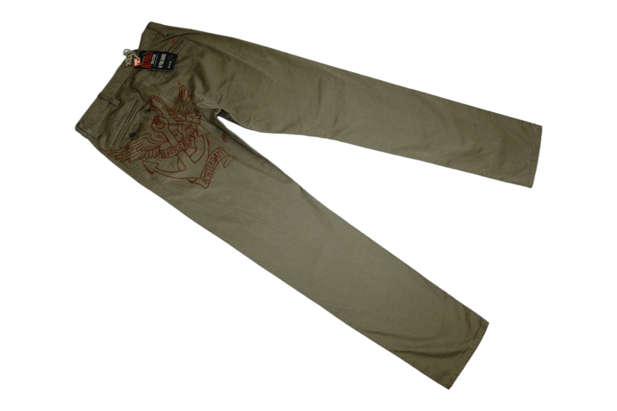 Dockers VTG Dockers Alpha Khaki Slim Tapered Marines Chino Pants Size US 29 - 4 Thumbnail