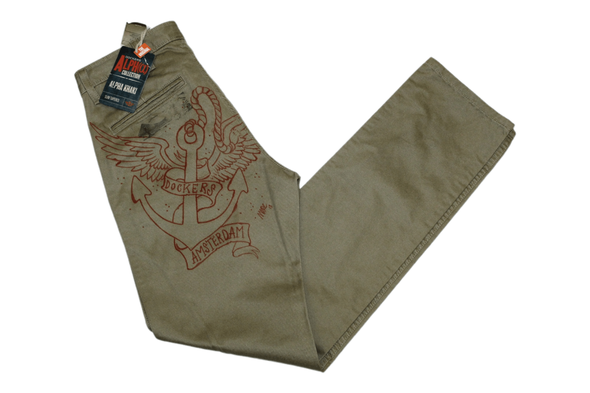 VTG Dockers Alpha Khaki Slim Tapered Marines Chino Pants