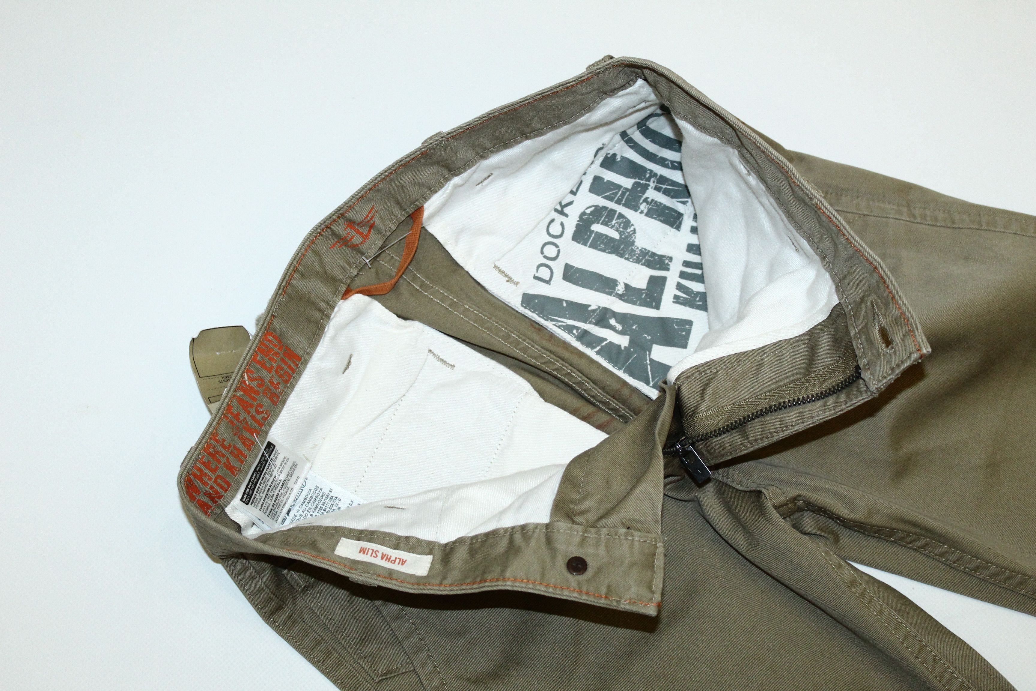 Dockers VTG Dockers Alpha Khaki Slim Tapered Marines Chino Pants Size US 29 - 6 Thumbnail