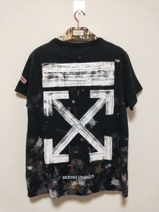 Off white best sale galaxy brushed tee