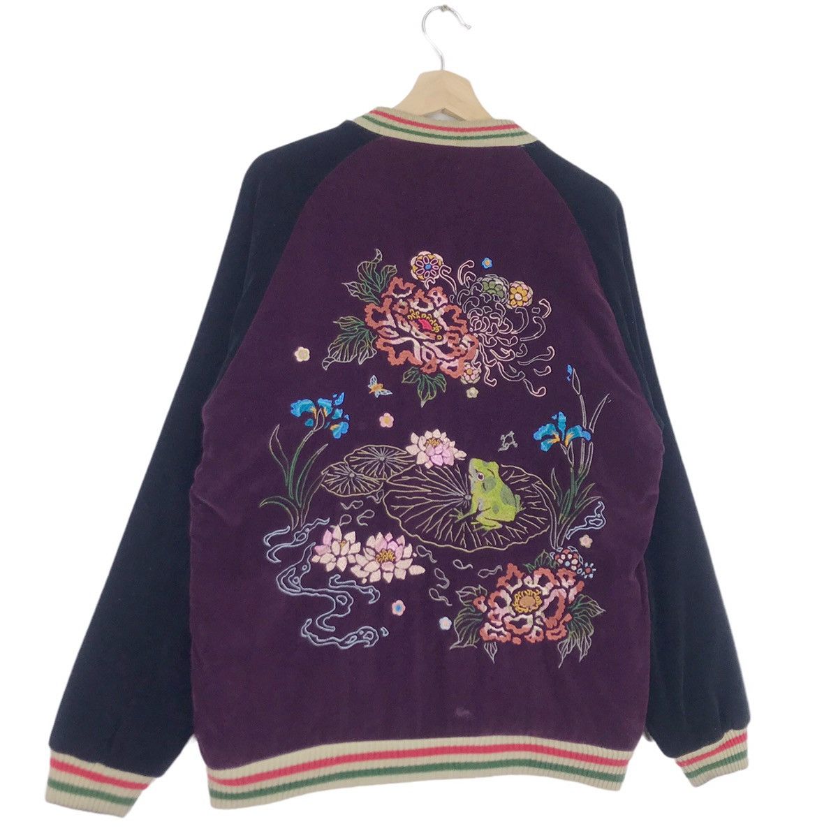 Japanese Brand × Vintage 80’s Fish Moster Tattoo Reversible Rayon Sukajan jacket Size US M / EU 48-50 / 2 - 10 Thumbnail
