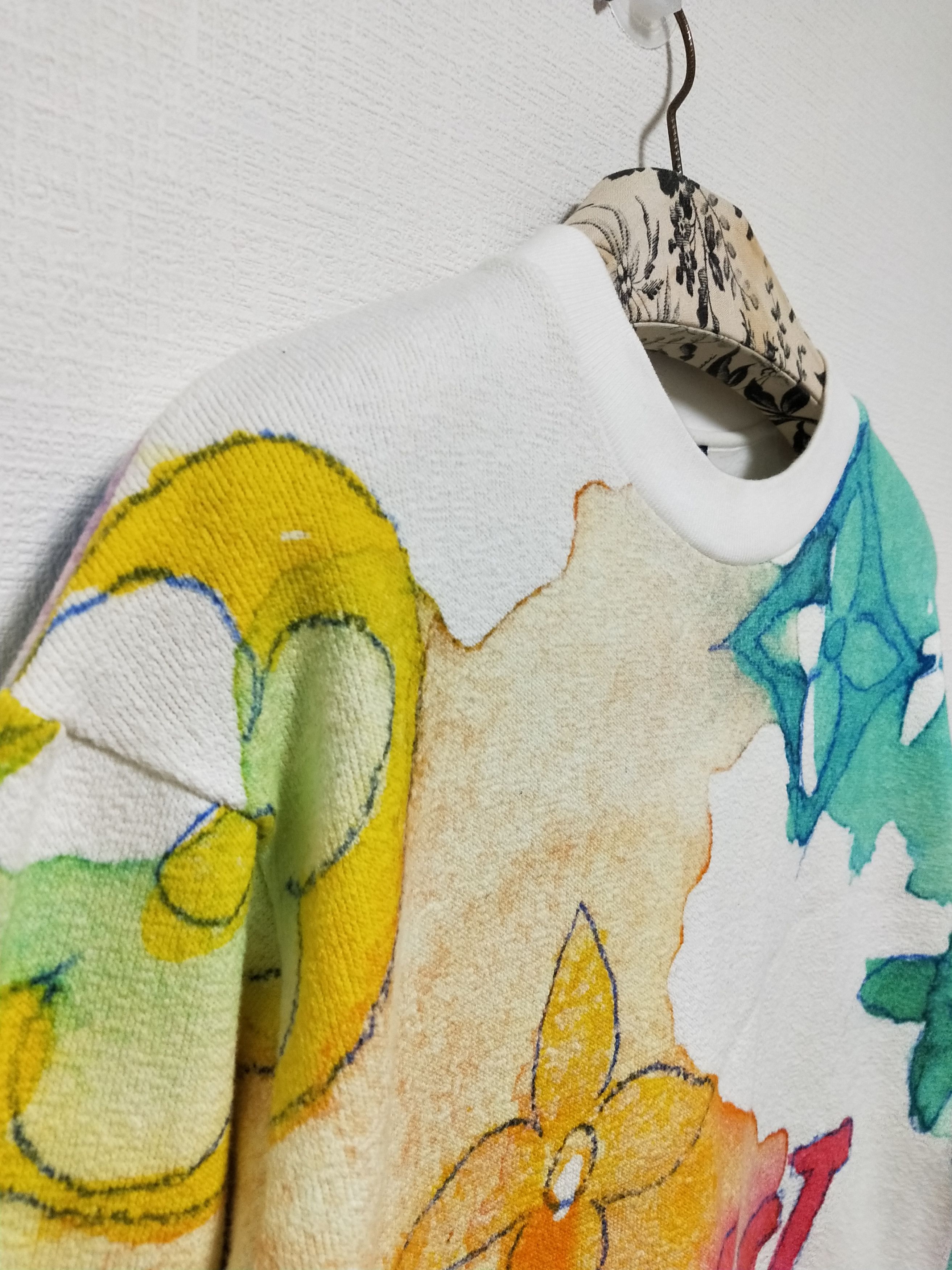 Louis Vuitton × Virgil Abloh Watercolor Monogram Sweatshirt Size US M / EU 48-50 / 2 - 3 Thumbnail