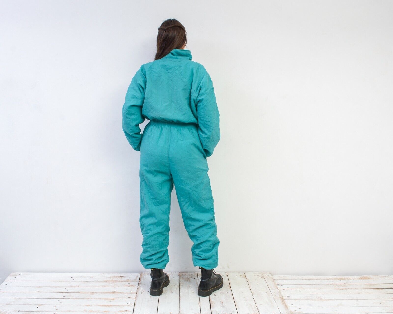 Other × Vintage 80's Ski Suit Snowsuit Overall Sportswear Jumpsuit Zipper Size M / US 6-8 / IT 42-44 - 5 Thumbnail