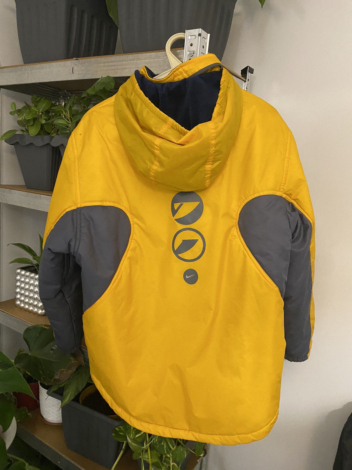 Nike Nike Vintage 90s Yellow Jacket Size US L / EU 52-54 / 3 - 3 Thumbnail