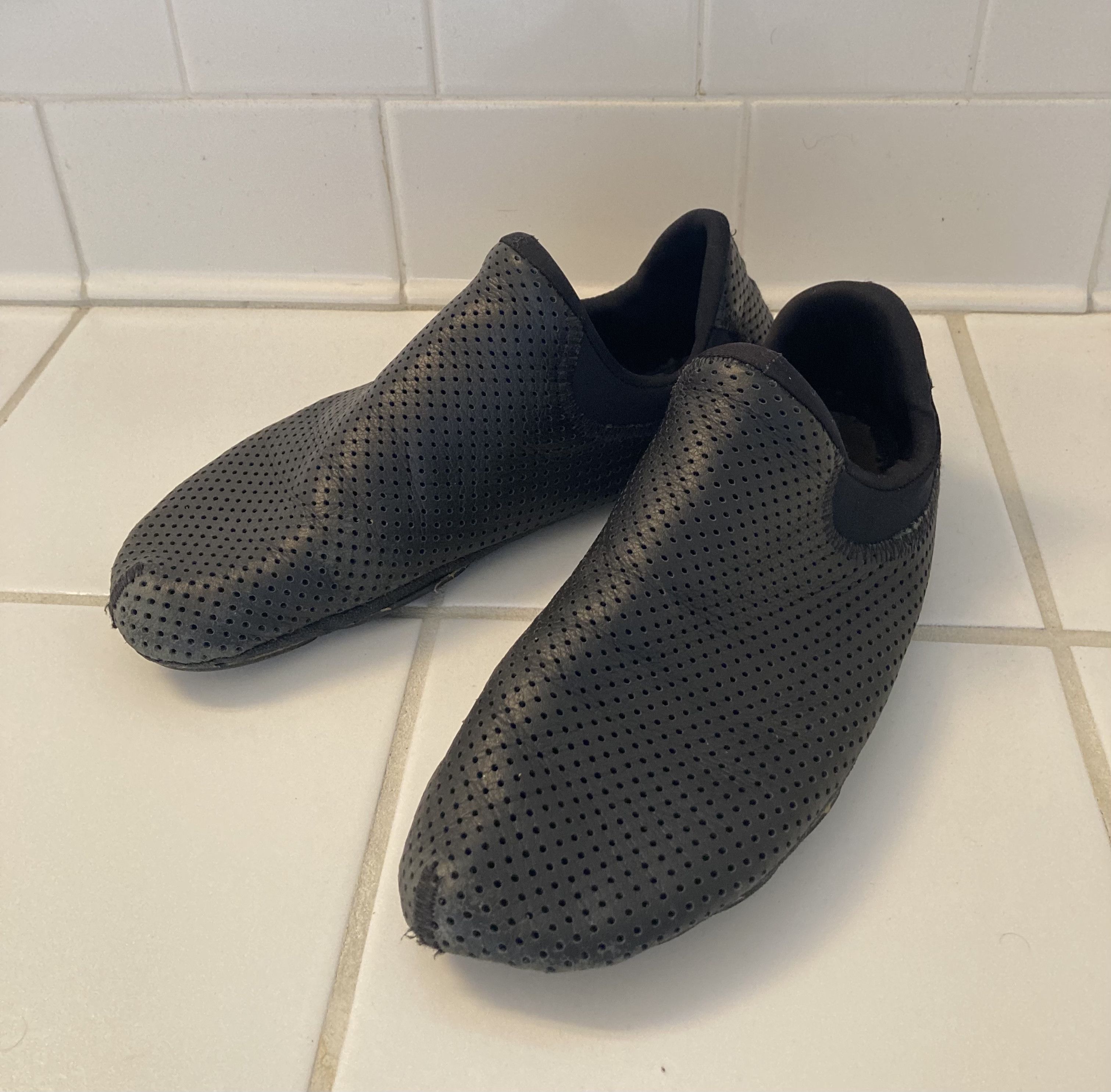 Vibram Black Perforated Slides